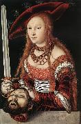 CRANACH, Lucas the Elder Judith with the Head of Holofernes dfg oil painting on canvas